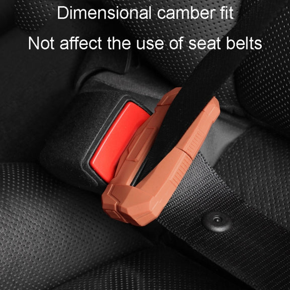 Small Car Seatbelt Buckle Protective Cover Anti Scratch Silicone Protector For Safety Belt Plugs(Black)