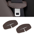 For BMW 1pair Seatbelt Insert Protector Bumper Belt Chuck Decoration(Brown) - Seat Belts & Padding by PMC TechLife | Online Shopping South Africa | PMC TechLife | Buy Now Pay Later Mobicred