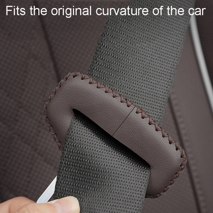 For BMW 1pair Seatbelt Insert Protector Bumper Belt Chuck Decoration(Red)