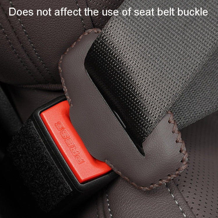 For BMW 1pair Seatbelt Insert Protector Bumper Belt Chuck Decoration(Black)