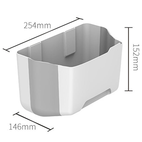 Foldable Car Bin Dual-Use Dustbin Organizer For Home And Car(Light Pink)