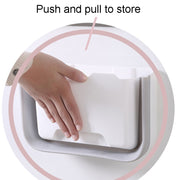 Foldable Car Bin Dual-Use Dustbin Organizer For Home And Car(White)