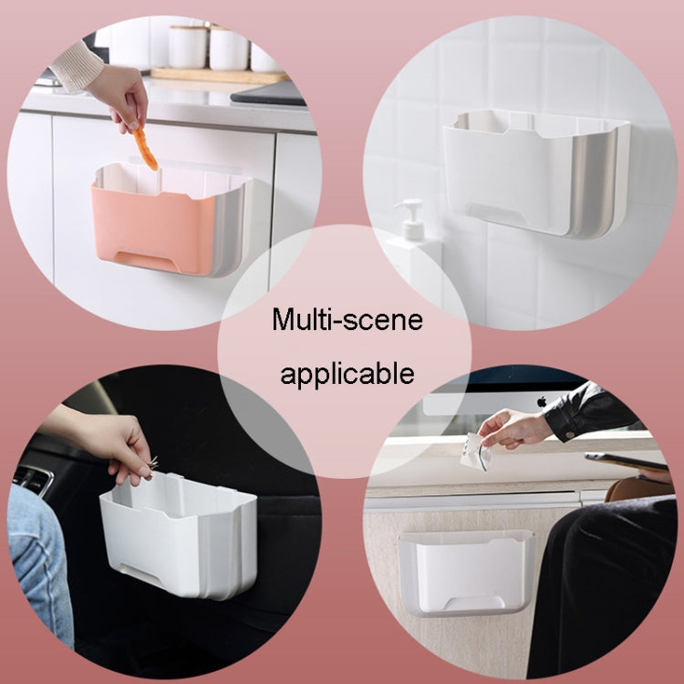 Foldable Car Bin Dual-Use Dustbin Organizer For Home And Car(Light Blue)
