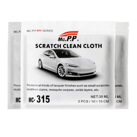 MCPP 2pcs /Pack Car Scratches Abrasive Cloth Automotive Scratch Removal And Repair Wipe(Gray)