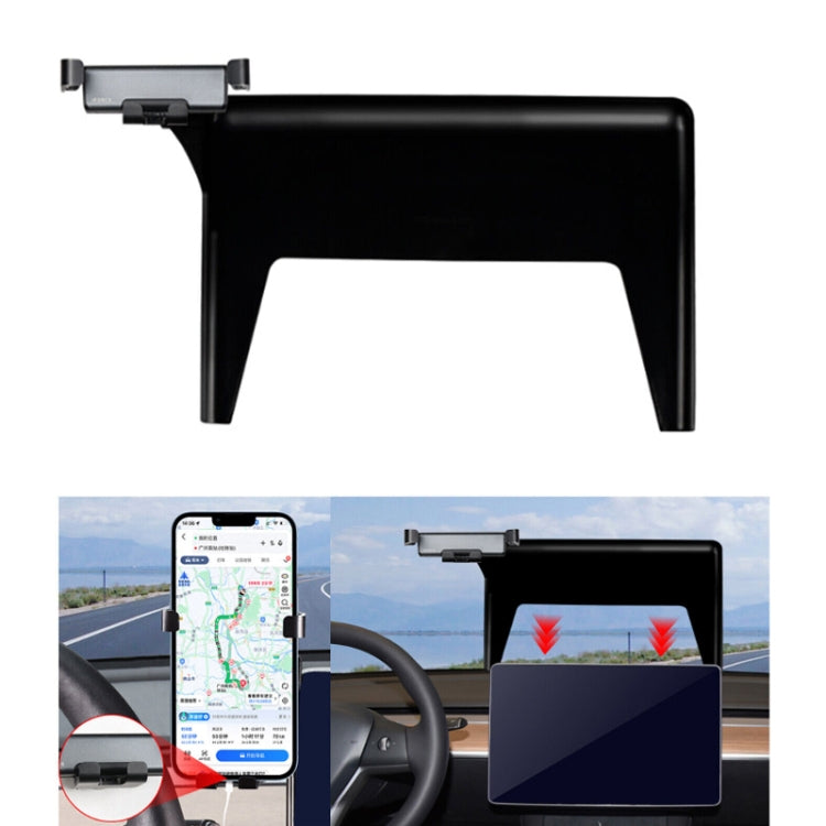 For Tesla 2019-2022 Model3/Y Car Central Control Screen Mobile Phone Holder(1set)