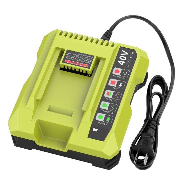 36-40V Tool Cutting Machine Battery Charger, For RYOBI PO401 / PO403 / PO400, Plug: EU