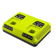 For RYOBI P108 / P117 12-18V Lithium Nickel Battery Dual Port Charger, Plug: EU - Electric Saws & Accessories by PMc TechLife | Online Shopping South Africa | PMc TechLife | Buy Now Pay Later Mobicred