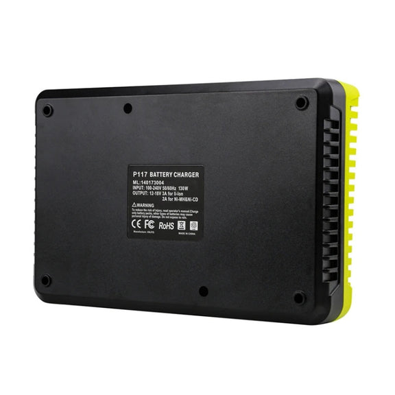 For RYOBI P108 / P117 12-18V Lithium Nickel Battery Dual Port Charger, Plug: AU