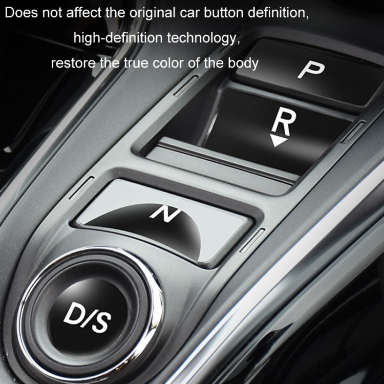 For Acura CDX/19 RDX Car Interior Protective Film, Color: 6pcs /Set Gear Button Sticker