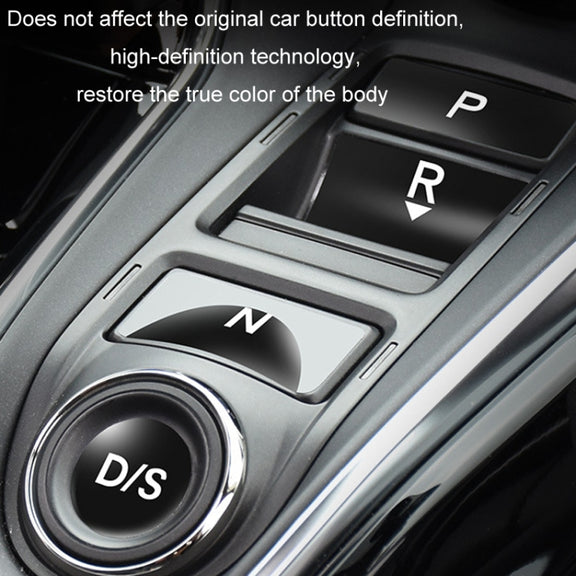 For Acura CDX/19 RDX Car Interior Protective Film, Color: 6pcs /Set Gear Button Sticker