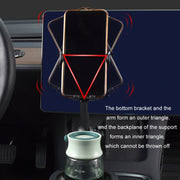 Car Centre Navigation Mobile Phone Holder 360 Rotating Water Cup Holder, Size: Small