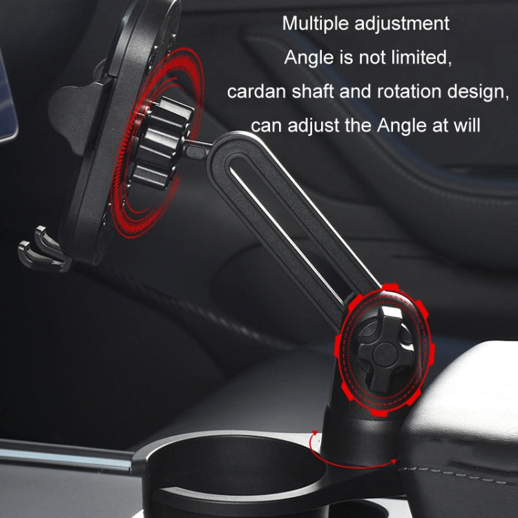 Car Centre Navigation Mobile Phone Holder 360 Rotating Water Cup Holder, Size: Small