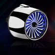 Car Fragrance Super Engine Car Air Conditioning Aroma Diffuser Outlet Ornament, Model: Bright Silver Blue Light - free shipping - PMC TechLife - Order now!