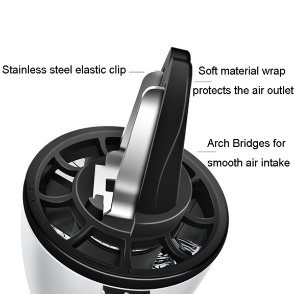 Car Fragrance Super Engine Car Air Conditioning Aroma Diffuser Outlet Ornament, Model: Bright Silver Blue Light