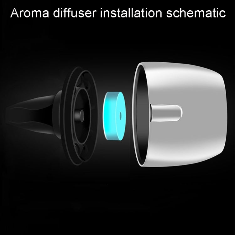 Car Fragrance Super Engine Car Air Conditioning Aroma Diffuser Outlet Ornament, Model: Bright Silver Blue Light