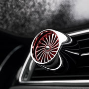 Car Fragrance Super Engine Car Air Conditioning Aroma Diffuser Outlet Ornament, Model: Bright Silver Blue Light