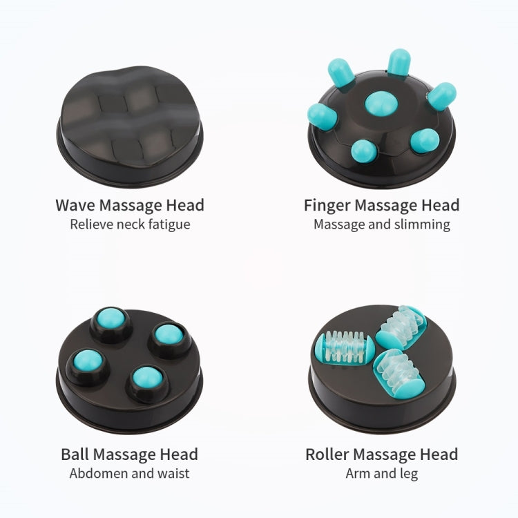 4 in 1 Electric Massager Handheld Fat Pusher Infrared Massager 110V US Plug