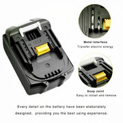 6000mAh For Makita BL1830 / BL1850 18V Cordless Power Tool Accessories Lithium Battery Pack