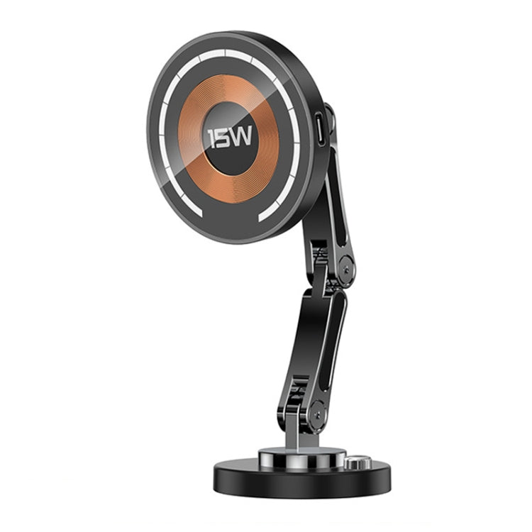 Magsafe Magnetic Mobile Phone Navigation Rotating Bracket, Model: With Wireless Charging