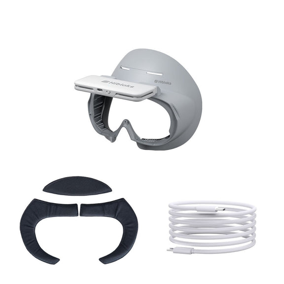 For PICO 4 Hibloks VR Glasses Face Cushion Protector Pad With Fan, Spec: 1pc Ice Silk