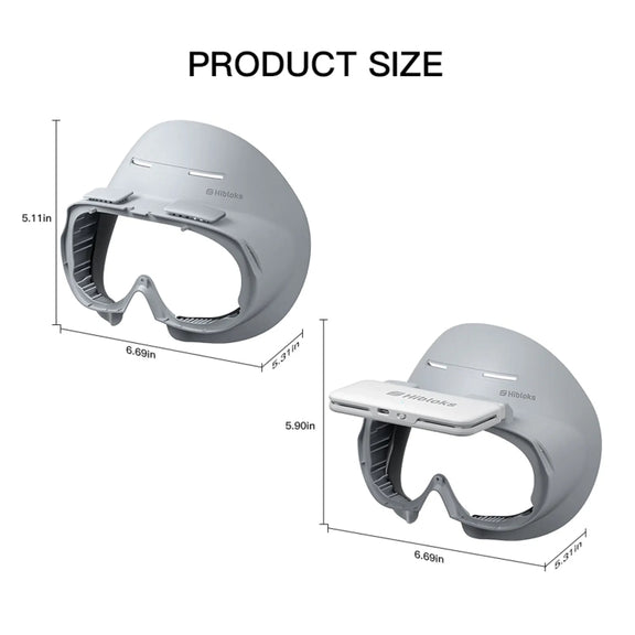 For PICO 4 Hibloks VR Glasses Face Cushion Protector Pad With Fan, Spec: 2pcs Ice Silk
