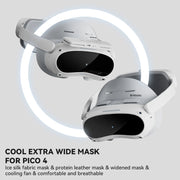 For PICO 4 Hibloks VR Glasses Face Cushion Protector Pad With Fan, Spec: 2pcs Ice Silk