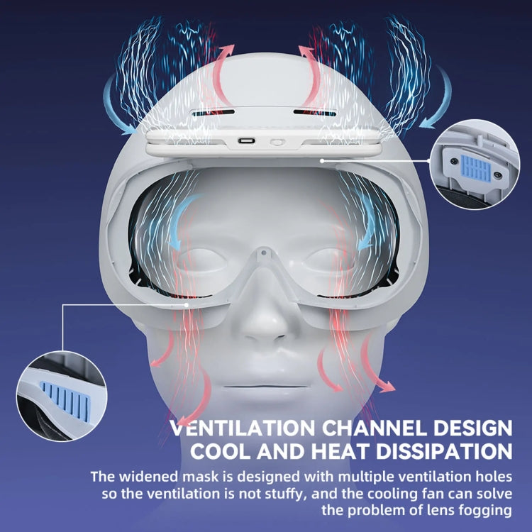 For PICO 4 Hibloks VR Glasses Face Cushion Protector Pad With Fan, Spec: 2pcs Ice Silk