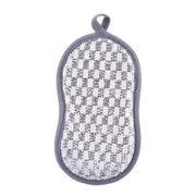 5pcs Double-sided Absorbent Kitchen Dishwashing Sponge Multifunctional Cleaning Rag, Style: Gray