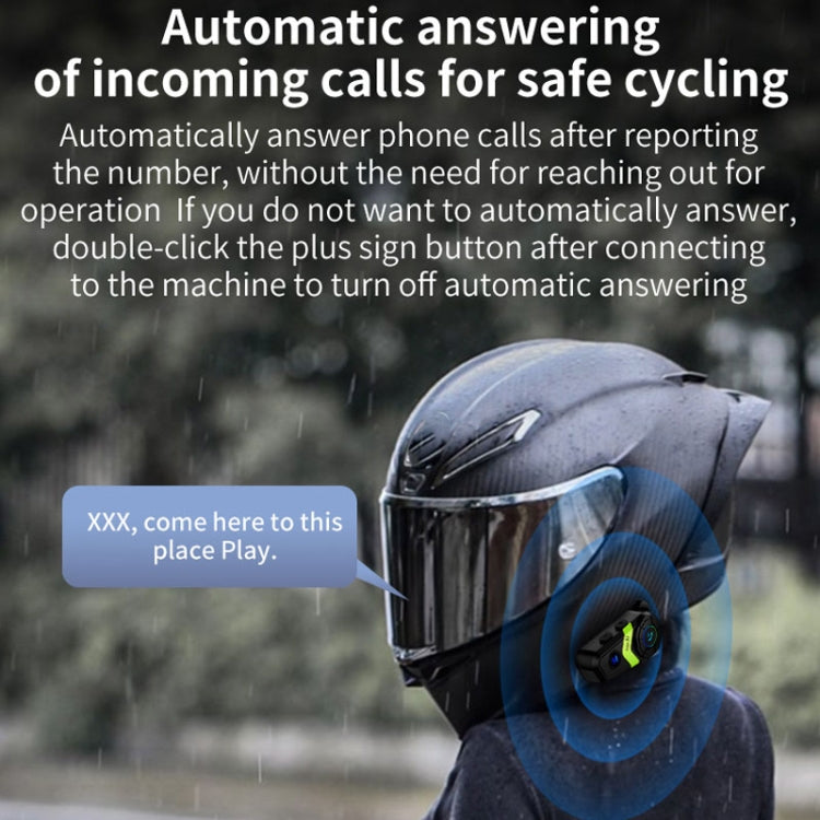 S3 Motorcycle Helmet Bluetooth Headset For Full and Half Helmets(Silver)
