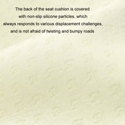 Car USB Heated Seat Cushion Winter Plush Child Seat Pad, Size: 90x32cm(Beige)