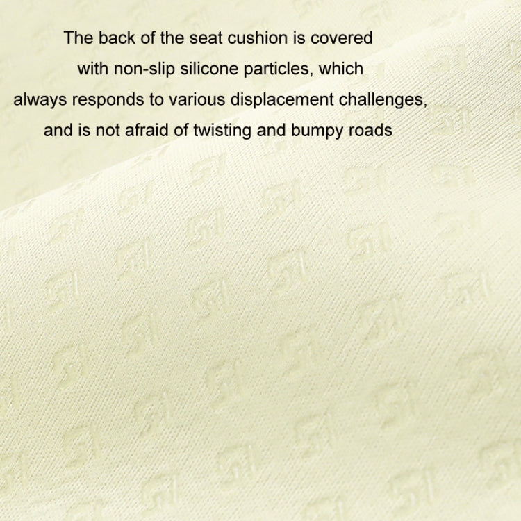 Car USB Heated Seat Cushion Winter Plush Child Seat Pad, Size: 90x32cm(Beige)