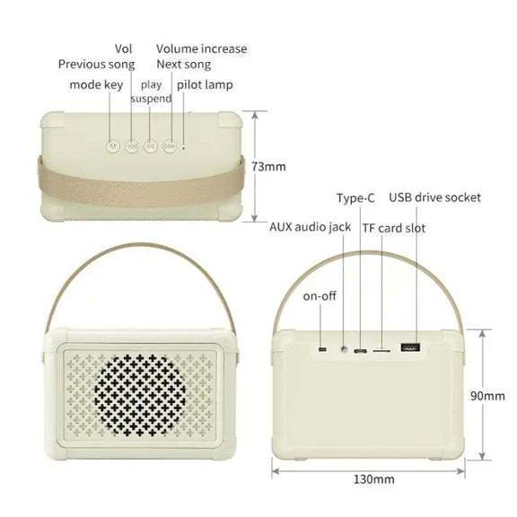 Portable Bluetooth Speaker Home Mini Karaoke Audio, Style: Dual-Microphone+Speaker(Pink)