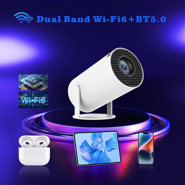 HY300 Smart Projector Android 11.0 System 120 Lumen Portable Projector US Plug