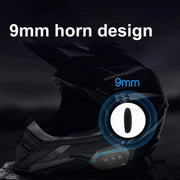 X6 Helmet Bluetooth Headset Wireless Water-resistant Moto Handsfree Stereo Headphone(Soft Line Wheat)