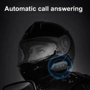 X6 Helmet Bluetooth Headset Wireless Water-resistant Moto Handsfree Stereo Headphone(Soft Line Wheat)