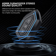 X6 Helmet Bluetooth Headset Wireless Water-resistant Moto Handsfree Stereo Headphone(Soft Line Wheat)