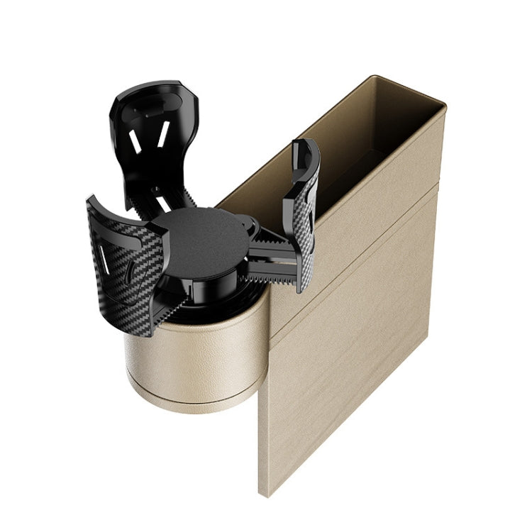 Car Seat Gap Storage Box Car Water Cup Holder Ashtray, Color: Right Beige