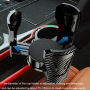 Car Seat Gap Storage Box Car Water Cup Holder Ashtray, Color: Left Black Red