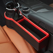 Car Seat Gap Storage Box Car Water Cup Holder Ashtray, Color: Left Black Red