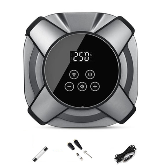 22 Cylinders Car Intelligent Digital Display Inflator Pump Portable Car Tire Pneumatic Engine(Silver)
