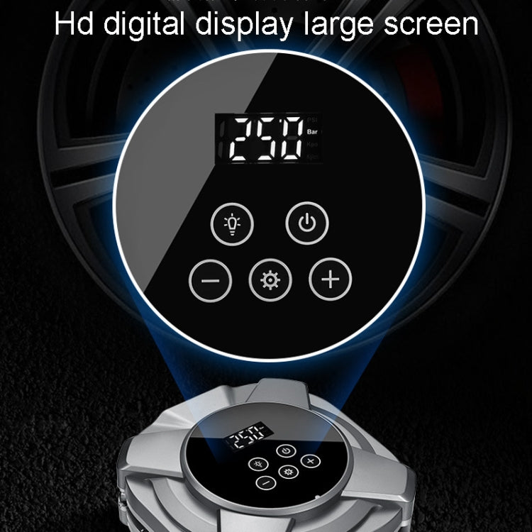 22 Cylinders Car Intelligent Digital Display Inflator Pump Portable Car Tire Pneumatic Engine(Silver)