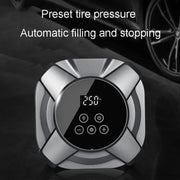 19 Cylinders Car Intelligent Digital Display Inflator Pump Portable Car Tire Pneumatic Engine(Silver)