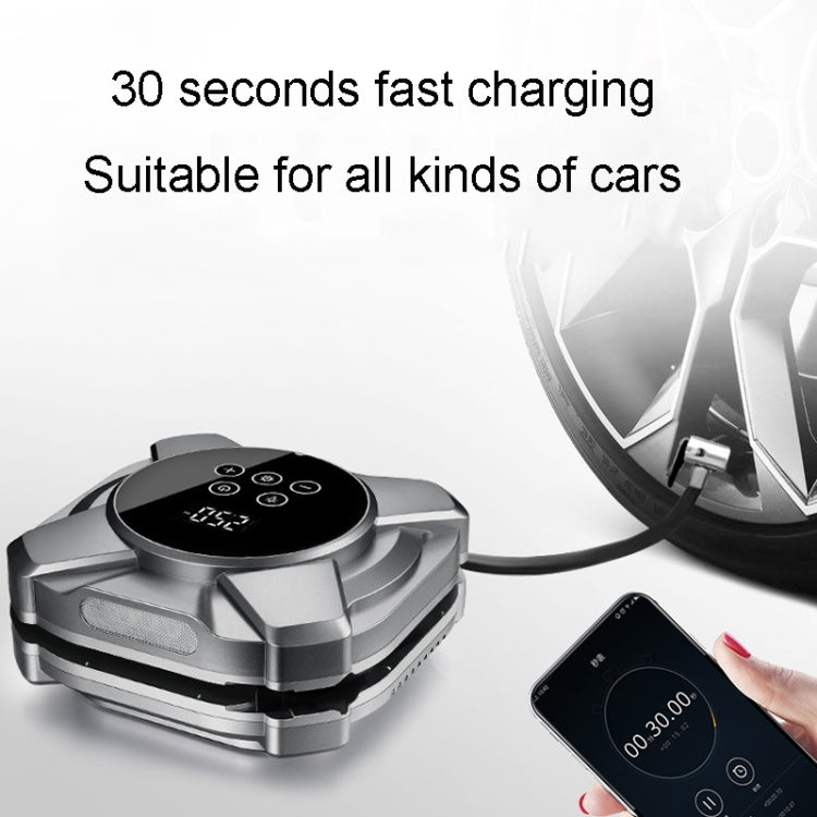 22 Cylinders Car Intelligent Digital Display Inflator Pump Portable Car Tire Pneumatic Engine(Black)