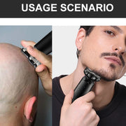 Men Multifunctional Electrical Shaver Rechargeable 5-Blade Shaving Razor(Dark Blue)
