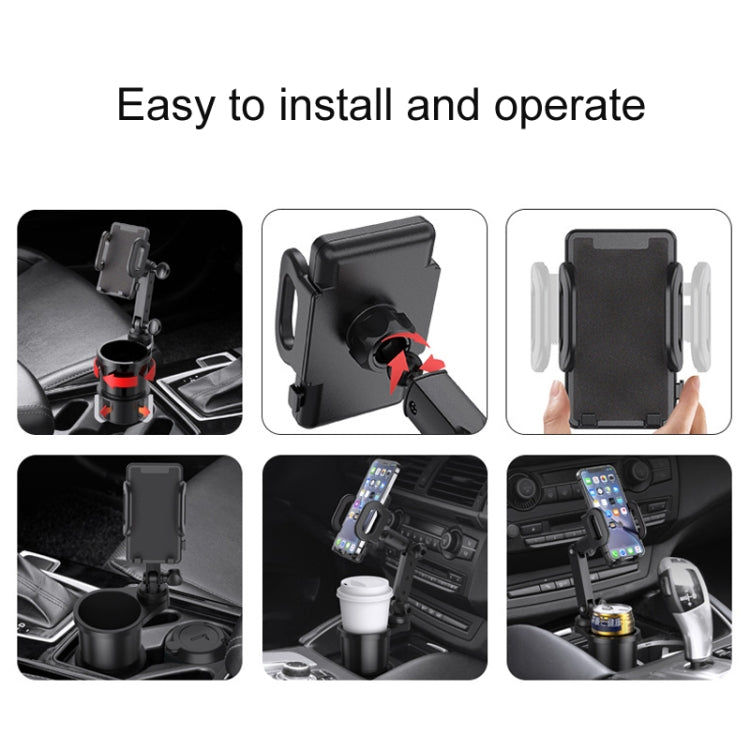 2 in 1 Car Mobile Phone Holder Multifunctional Water Cup Beverage Holder(SD-1055)