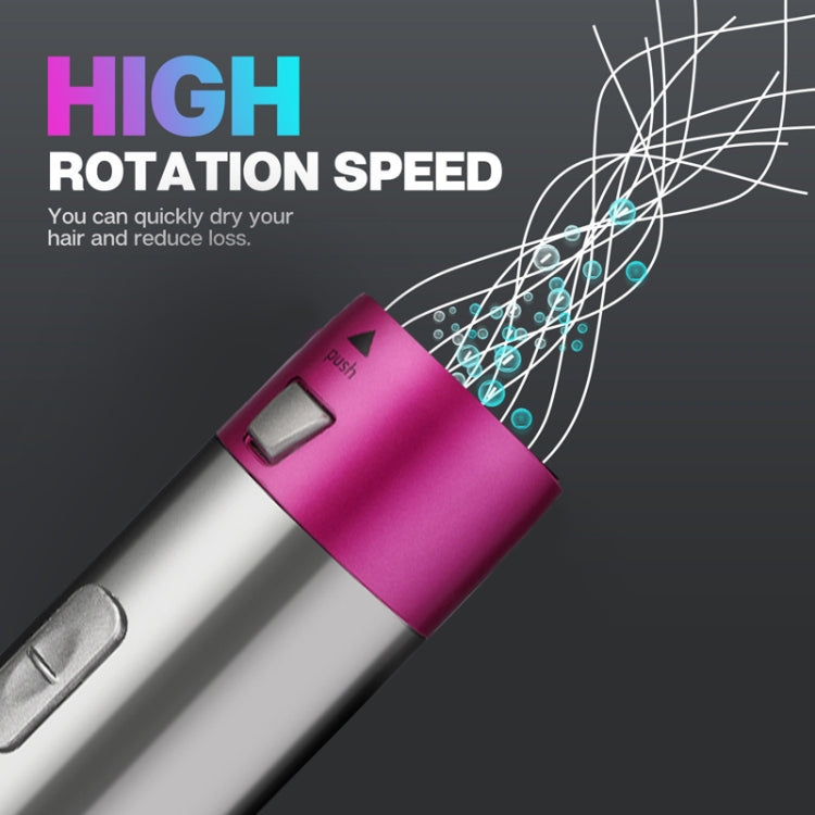 5 In 1 Hot Air Comb Automatic Curling Iron Square Model Hair Styling Comb Curling And Straightening, Plug: EU Plug