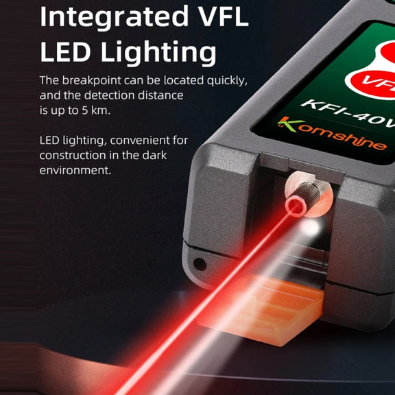 Komshine Fiber Optic Identifier Optical Cable Signal Direction Identifier With VFL Red Light 10mW(KFI-40V)