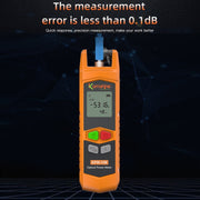 Komshine High Precision Optical Power Meter Mini Fiber Optic Light Attenuation Tester With LED, Specification: A-G/-70dBM to +6DBM