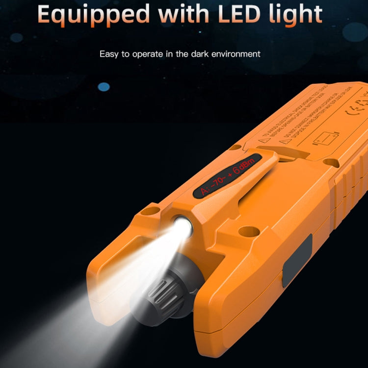 Komshine High Precision Optical Power Meter Mini Fiber Optic Light Attenuation Tester With LED, Specification: A-G/-70dBM to +6DBM