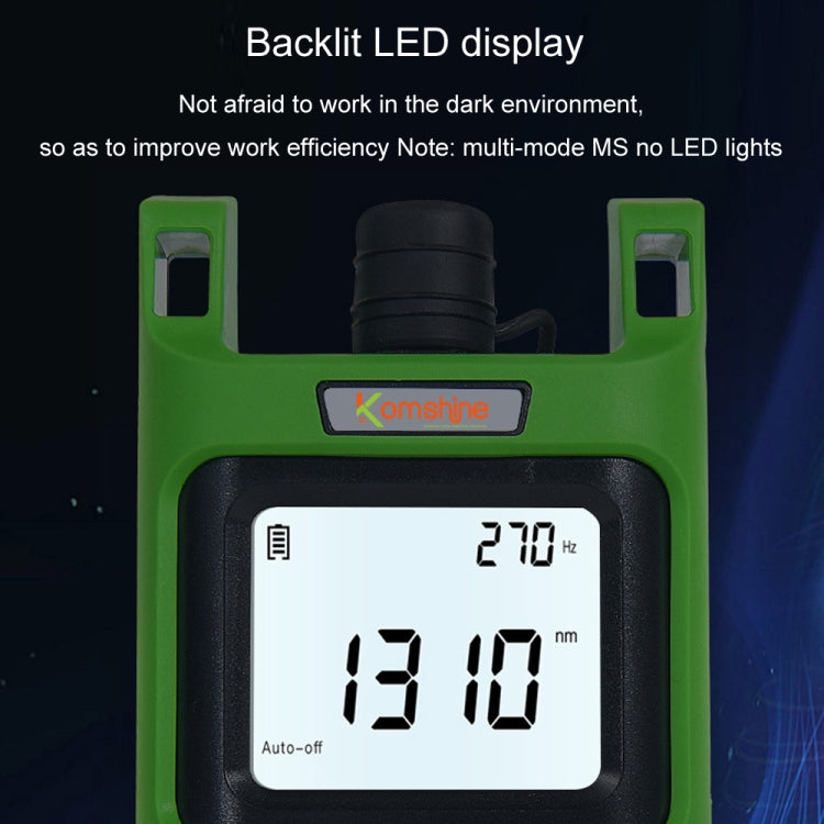 Komshine Handheld Laser Light Source Fiber Tester with LED Backlight, Model: KLS-35-M